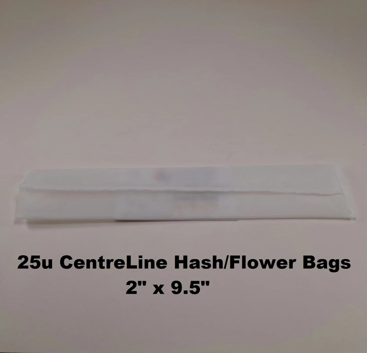 25 count of 2 inch by 9.5 inch white CentreLine hash and flower bags