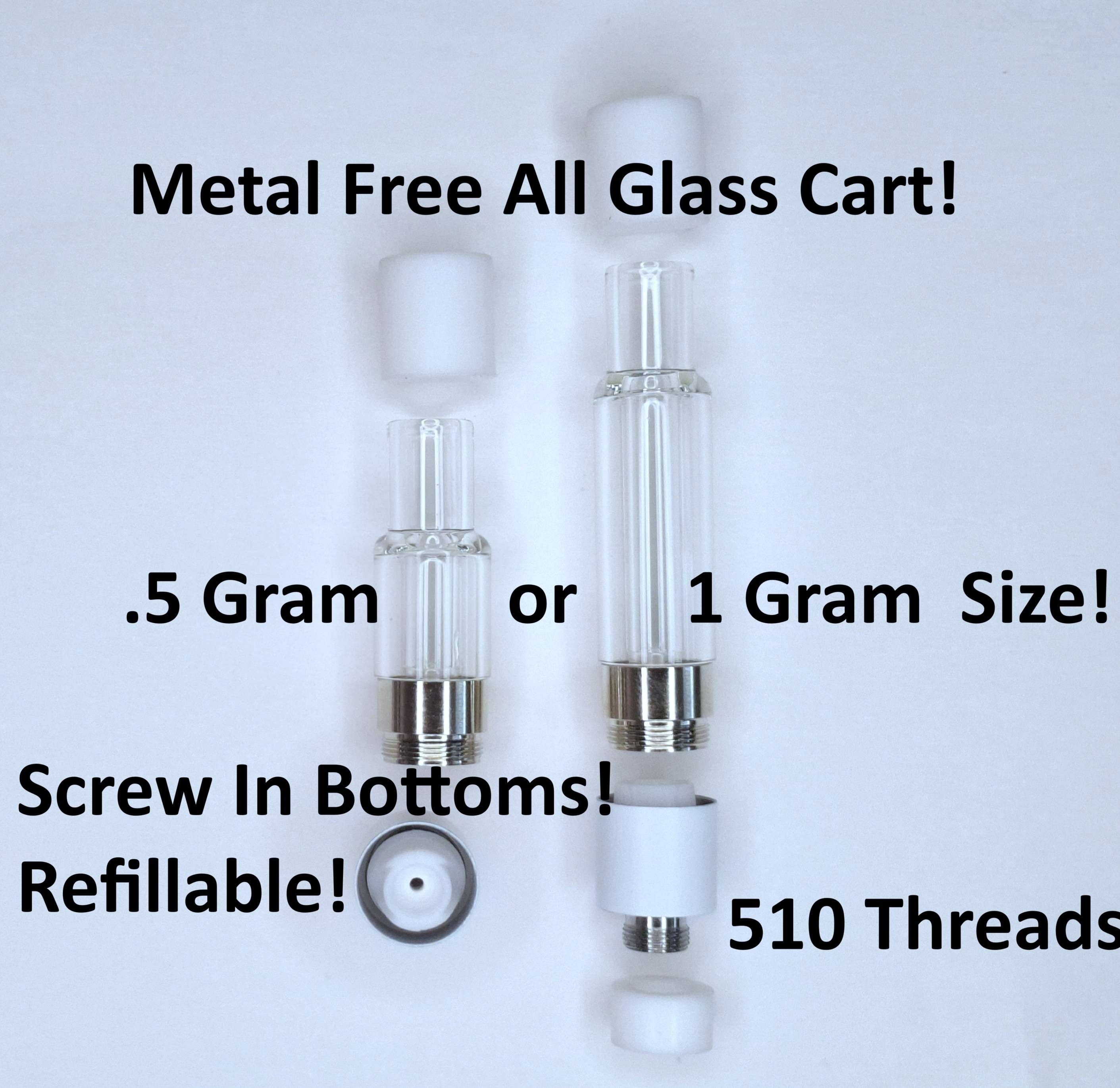 All Glass 510 Rosin Vape Cartridge. Metal-Free, All Glass Construction CannaPlates All Glass 510 Rosin Vape Cartridge. Metal-Free, All Glass Construction CannaPlates