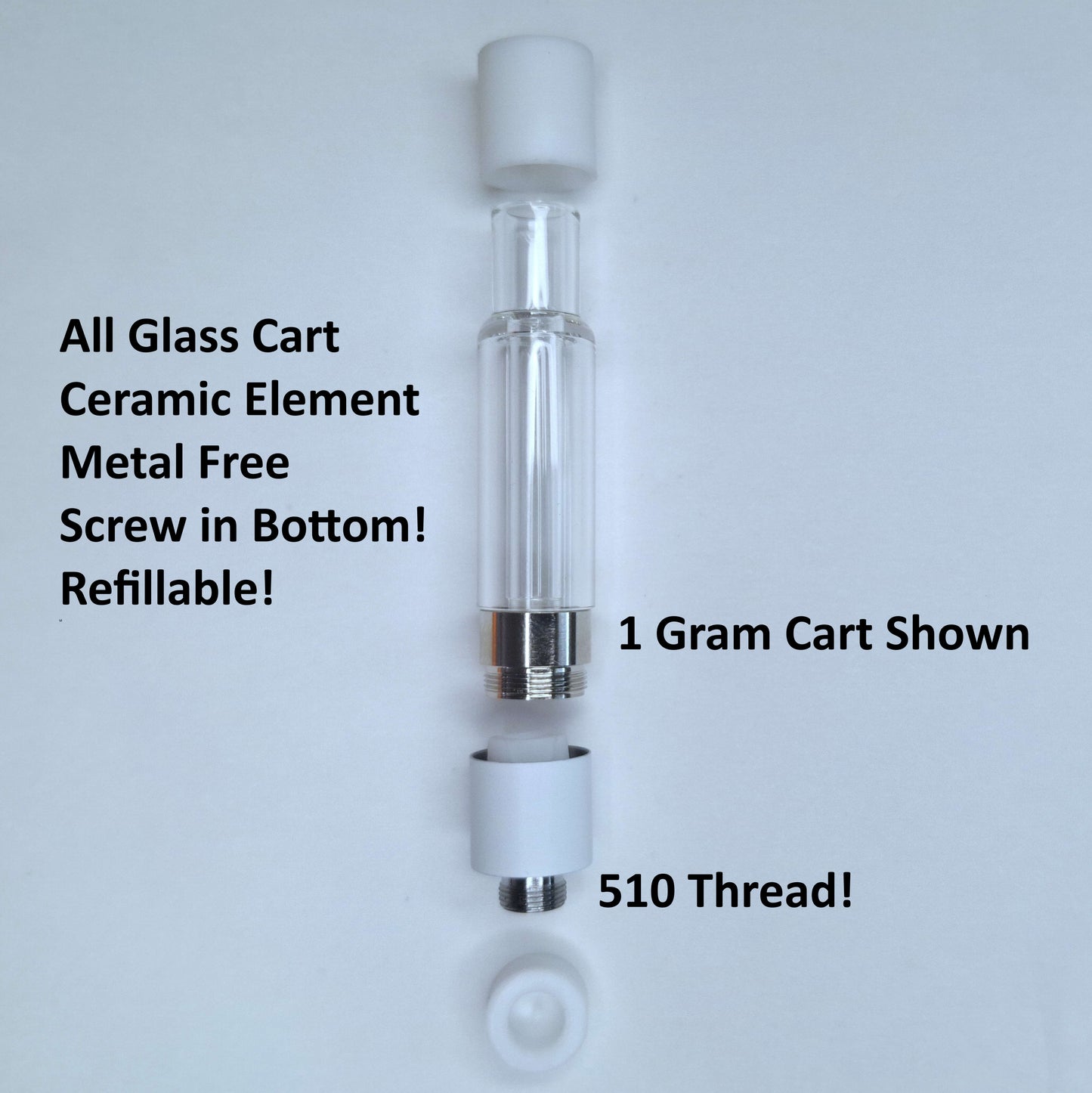 Empty Rosin/Vape Cartridge (.5 G or 1 G)