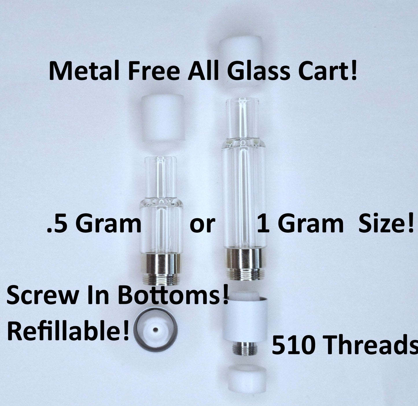 Empty Rosin/Vape Cartridge (.5 G or 1 G)