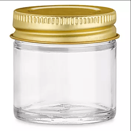 3ml OR 7 ml OR 10ml OR 1 oz Straight Wall Glass Jars