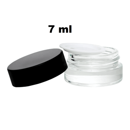 3ml OR 7 ml OR 10ml OR 1 oz Straight Wall Glass Jars