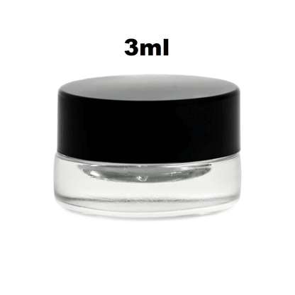 3ml OR 7 ml OR 1 oz Straight Wall Glass Jars - CannaPlates