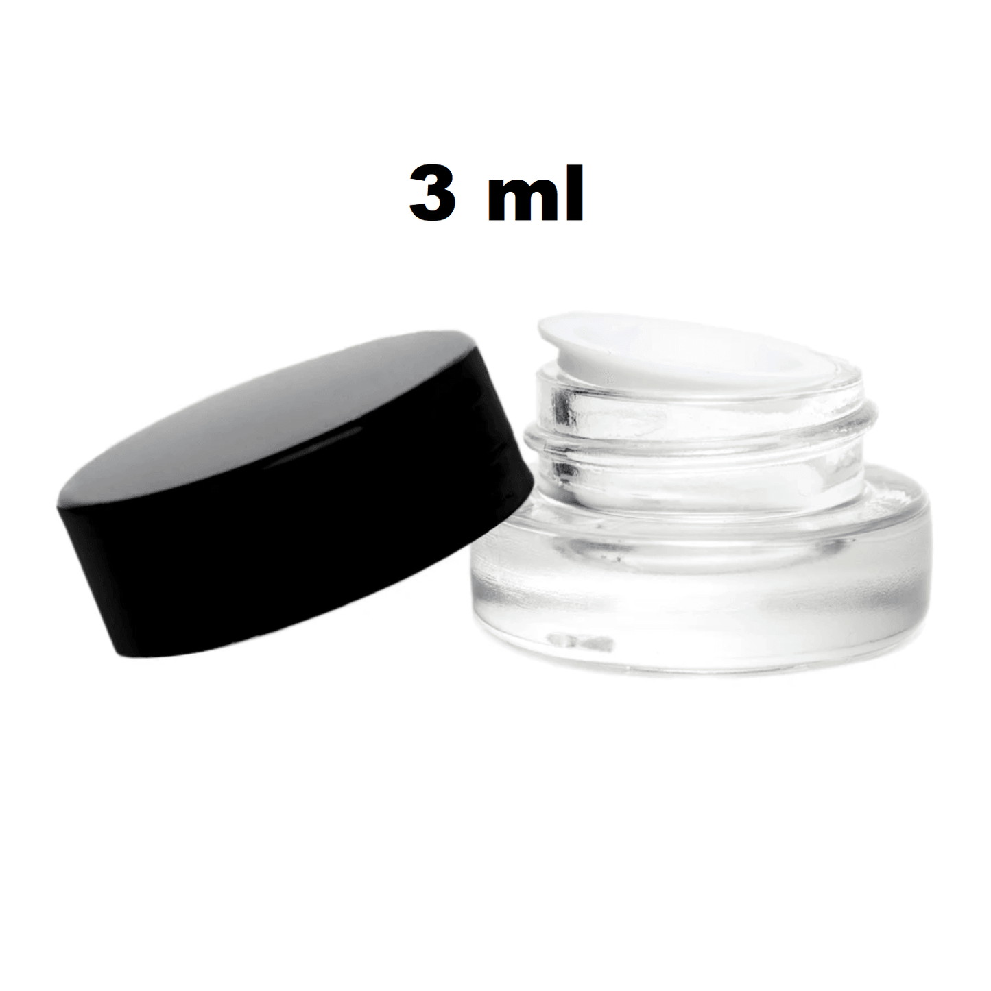 3ml OR 7 ml OR 1 oz Straight Wall Glass Jars - CannaPlates